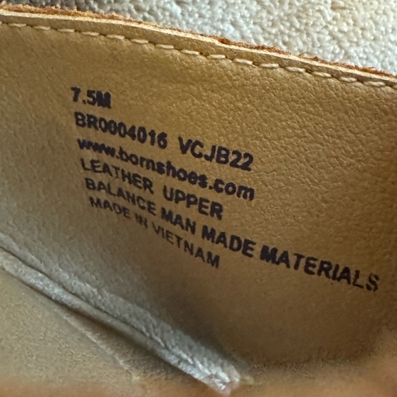 NWOT BORN Leather and Cork Heeled Wedge Sandals Size 7.5 - Picture 9 of 10